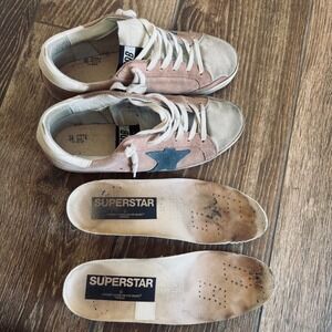 Golden Goose Pink Superstar Size 38 7.5‎